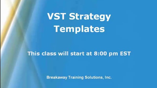 VST Strategy Templates Instructional