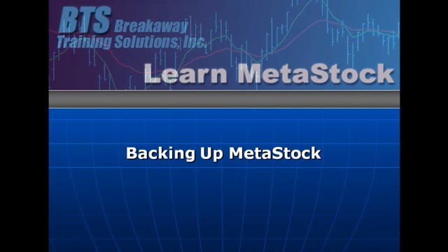 Create a Backup of MetaStock