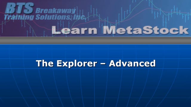 Explorer – Advanced