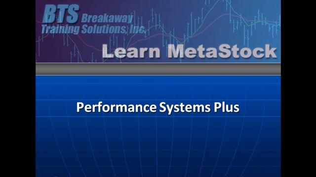 MetaStock 18 – Performance Systems Plus – NEW