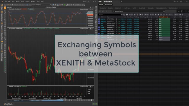 XENITH – Sharing Symbol Lists with MetaStock