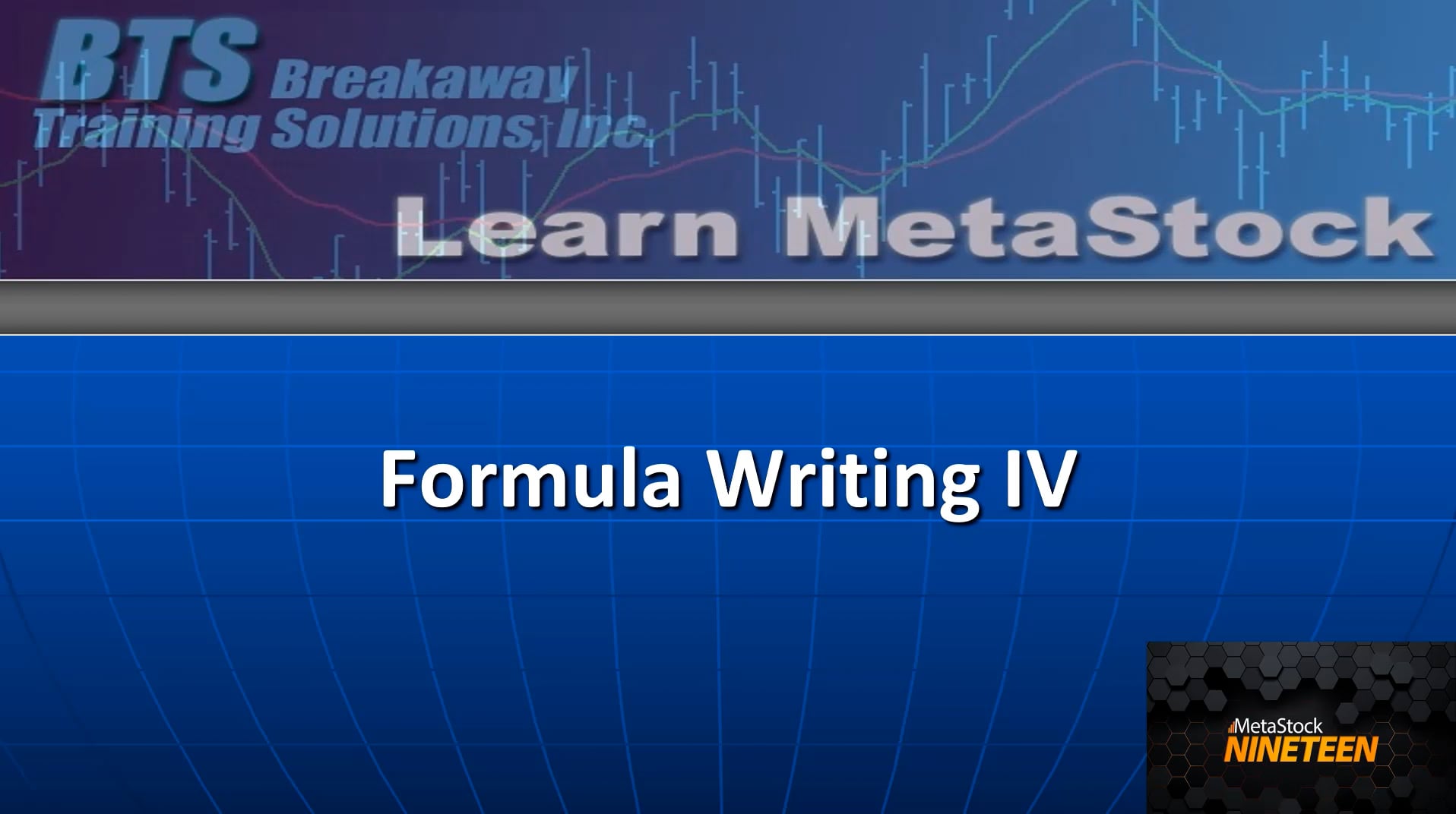 Formula Writing IV