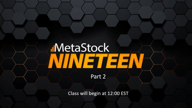 Introduction to MetaStock 19 – Part 2