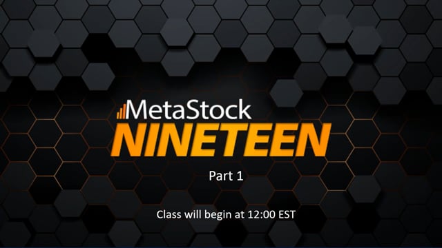 Introduction to MetaStock 19 – Part 1